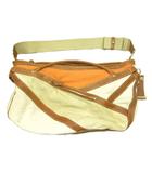 イッセイミヤケ ISSEY MIYAKE アーカイブ 2WAY ボストンバッグ ショルダーバッグ キャンバス ベージュ系  ME81AG002