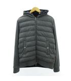 モンクレール MONCLER 極美品 近年 MAGLIA CARDIGAN マグリア カーディガン ダウンジャケット フーデッドコート リバーシブル 紺 ネイビー グレー L F20918G51800 ☆AA★