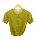 ポールスミス PAUL SMITH ニット カーディガン ライン 半袖 M オレンジ 青 ブルー系 1109