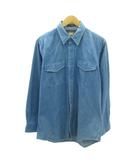 チャップス CHAPS ラルフローレン RALPH LAUREN 80s 兵隊タグ デニムシャツ 長袖 M インディゴブルー 1105 ☆AA★