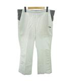 フィラ FILA イージーパンツ 切替 メッシュ ロゴ 刺繍 L 白 ホワイト 1109