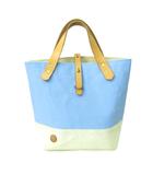  SUNSET CRAFTSMAN CO. サンセット クラフツマン トートバック 帆布 ダメージペイント 青 ブルー × 白 ホワイト