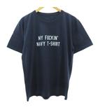 タンタン TANGTANG 新品同様 MY FUCKIN' NAVY T-SHIRT Tシャツ カットソー 半袖 紺 ネイビー L