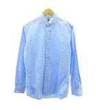 ラルフローレン RALPH LAUREN 近年 イカリ柄 美タンダウン シャツ 長袖 青 ブルー S 0200011497 STK