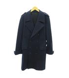 ジョンローレンスサリバン JOHN LAWRENCE SULLIVAN チェスターコート ウール カシミヤ混 ロング丈 38 紺 ネイビー 1119