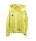 マルニ MARNI × Paloma Elsesser 美品 24AW 後付け パーカー スウェット リメイク ロゴ 黄色 イエロー 40 約S