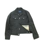バーバリー ロンドン BURBERRY LONDON ノバチェック デニムジャケット 黒 ブラック M