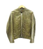 ショット SCHOTT 70s～ ヴィンテージ レザー シングル ライダースジャケット ボアライナー付 TALONジップ 茶 ブラウン 38 約M