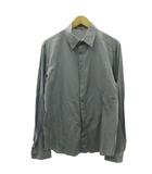 プラダスポーツ PRADA SPORT 00s シャツ 比翼ボタン ロゴ グレー M