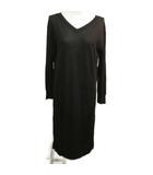 ボッシュ BOSCH 美品 近年 ニット ワンピース ロング 黒 ブラック 38 約M