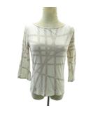 エルメス HERMES マルジェラ期 カットソー ボルデュック柄 リボン柄 長袖 紫系 パープル系 ME