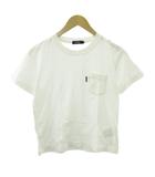バーバリーブラックレーベル BURBERRY BLACK LABEL ポケット Tシャツ カットソー 白 ホワイト 1 約S BMV40-220-02