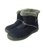 コロンビア Columbia 美品 ムートンブーツ ショート トグルボタン 24.0cm 紺 ネイビー 1229