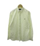 ラルフローレン RALPH LAUREN SLIM FIT ボタンダウン BDシャツ ポニー ロゴ 刺繍 長袖 L 白 ホワイト 1230