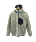 パタゴニア Patagonia リバーシブル ボア ジャケット ブルゾン ハイネック XXL ベージュ 紺 ネイビー STY68095 0107