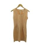 フォクシー ブティック FOXEY BOUTIQUE ワンピース ウール ノースリーブ ひざ丈 38 ピンク 0107