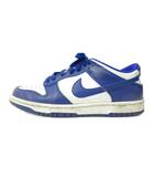 ナイキ NIKE DUNK LOW GS ダンク ロー スニーカー シューズ ローカット US6Y 24.0cm 青 白 ブルー ホワイト FB9109-106 0112
