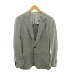 トゥモローランド TOMORROWLAND 近年 ツイード テーラードジャケット ブレザー シルク混 グレー 46 約M