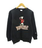 リバースウィーブ REVERSE WEAVE 青タグ 復刻 美品 スウェット トレーナー クマ プリント M 黒 ブラック 0204