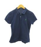 ポロ ラルフローレン POLO RALPH LAUREN 美品 THE SKINNY POLO ポロシャツ ポニー ロゴ 刺繍 半袖 L 紺 ネイビー 0203