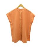 ショコラフィネローブ chocol raffine robe 美品 チュニック カットソー ノースリーブ F オレンジ 0204