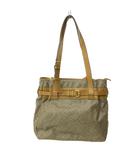 ニナリッチ NINA RICCI 美品 トートバッグ 総柄 レザー 茶 ブラウン 0203