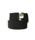 サルヴァトーレフェラガモ Salvatore Ferragamo バレッタ 7059 ベルト ロゴ 金具 アジャスタブル イタリア製 黒 ブラック 0204