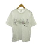 フルーツオブザルーム FRUIT OF THE LOOM ヴィンテージ 90-00s Tシャツ シカゴ イラスト プリント 半袖 L 白 ホワイト 0206