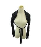 シャネル CHANEL 04P ニット ボレロ カーディガン カシミヤ100% 長袖 38 黒 ブラック 0207