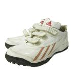 アディダス adidas 野球 スパイク スニーカー シューズ ベルクロ 28.5cm 白 ホワイト 0213