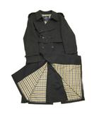 アクアスキュータム AQUASCUTUM 近年 KINGSGATE キングスゲート トレンチコート 裏地チェック 英国製 紺 ネイビー 40 約L