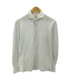 ギローバー GUY ROVER 美品 シャツ 鹿の子 長袖 イタリア製 L ライトグレー 0323