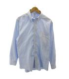 ブルックスブラザーズ BROOKS BROTHERS ボタンダウン BDシャツ チェック柄 長袖 15.5-33 水色 白 ライトブルー ホワイト 0402