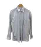 ブルックスブラザーズ BROOKS BROTHERS 美品 シャツ ストライプ 長袖 15.5-32/33 白 青 ホワイト ブルー 0403