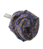 エルメネジルドゼニア Ermenegildo Zegna ストール 総柄 ウール 紺 ネイビー 0407