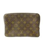 ルイヴィトン LOUIS VUITTON トゥノース・トワレット23 ポーチ モノグラム 総柄 レザー 茶 ブラウン M47524 0406 ☆AA★