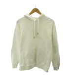 トミーヒルフィガー TOMMY HILFIGER プルオーバー パーカー フーディ ロゴ 刺繍 長袖 M 白 ホワイト 0412 ■GY99