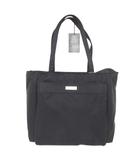 ヒロミチナカノ hiromichi nakano タグ付き トートバッグ 35×29×12 黒 ブラック フロントポケット ポーチ付き /NU ■GY99