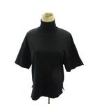 アクネ ストゥディオズ Acne Studios カットソー 無地 ハイネック 半袖 XS 黒 ブラック 0415