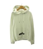 オフホワイト OFF WHITE プルオーバー パーカー フーディ ロゴ プリント 長袖 XL 白 ホワイト 0419 ■MNK7
