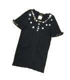 シャネル CHANEL 08C チビT ココボタン チビ ニット セーター 紺 ネイビー 42 約LL