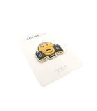 アニヤハインドマーチ ANYA HINDMARCH 美品 ステッカー 黄色 イエロー 絵文字デザイン 口ひげ /SJ