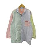 ブルックスブラザーズ BROOKS BROTHERS パジャマシャツ クレイジーパターン ストライプ 長袖 L マルチカラー 0520