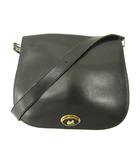 セリーヌ CELINE オールド ホースキャリッジ ショルダーバッグ ターンロック レザー ジャンク 黒 ブラック 0705 ☆AA★