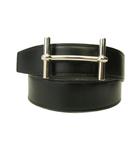 エルメス HERMES Hダンクル ベルト リバーシブル レザー D刻印 黒 緑 ブラック グリーン 0709 ☆AA★