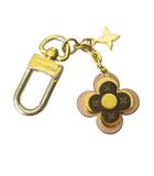 モノグラム ポルトクレ・ブルーミングフラワーBB キーホルダー アクセサリー レザー ピンク ゴールドカラー M63085 0716