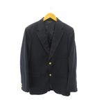 ブルックスブラザーズ BROOKS BROTHERS ヴィンテージ 80s～ テーラードジャケット ブレザー 金釦 背抜き 3B 段返り USA製 38 紺 ネイビー 0716 ■IBO100