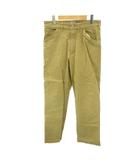 ケンゾー KENZO 22AW チノパン パンツ ストレート ジップフライ ロゴ パッチ 30 ベージュ FC65PA3639RC 0725