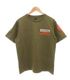 アヴィレックス AVIREX Tシャツ 半袖 L カーキ クルーネック /BJ ■IBO100