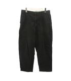 ユニクロ UNIQLO U ワイドフィットチノ パンツ ルーズ ジップフライ 黒 ブラック 321-475564 0904